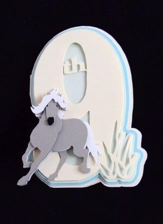 9th Birthday Card with Horse