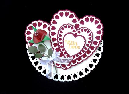 Hearts Rocker Card
