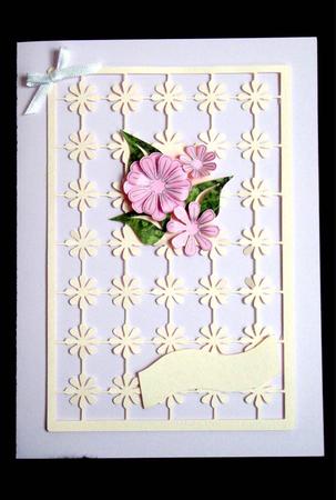 Floral Grid Card and Flowers
