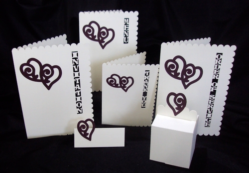 Love Hearts Wedding Stationery 