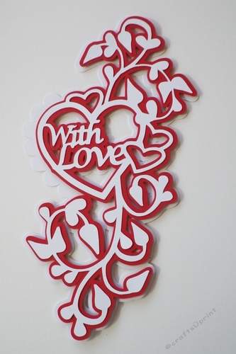 With Love Heart Topper