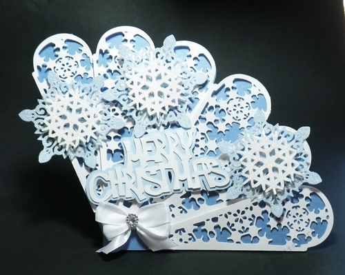 Snowflake Fan Card