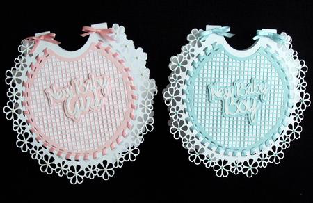 New Baby Boy/girl Bib Card