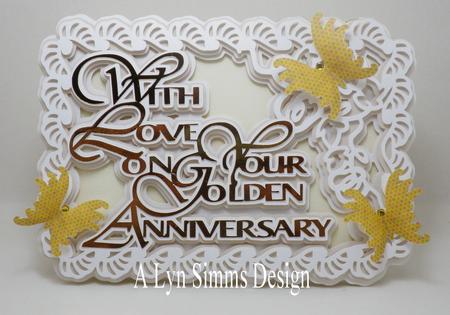 With Love on Your Golden Anniversary Card Silhouette