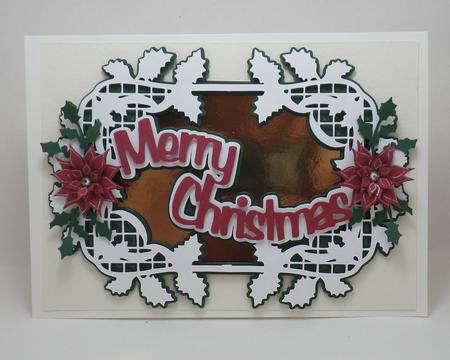 Merry Christmas in Fancy Frame Topper 