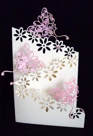 Daisy and Butterfly Z Fold Card