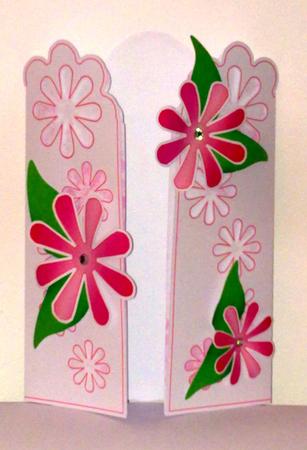 Floral Gatefold Card File