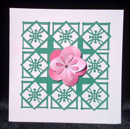 Lacy Card With Flower File