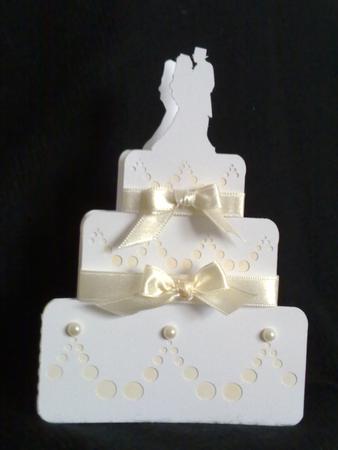 Wedding Cake Shaped Card File
