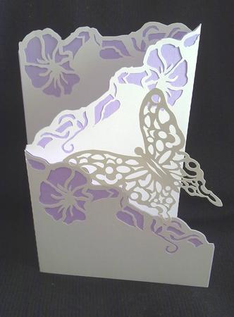 Morning Glory Z Fold Card