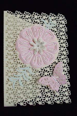 Lacy Card With Butterfly