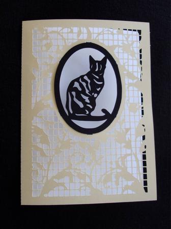 Tabby Cat Inset Card 