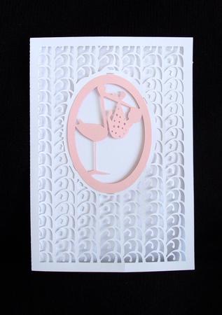 Stork And New Baby Inset Card 