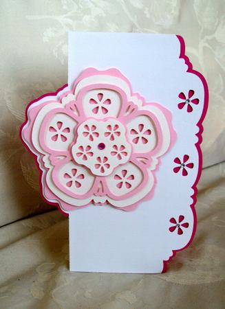 Over The Fold Floral Medallion Card