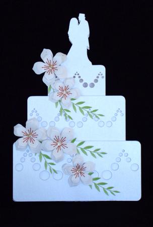 Wedding Cake With Flowers