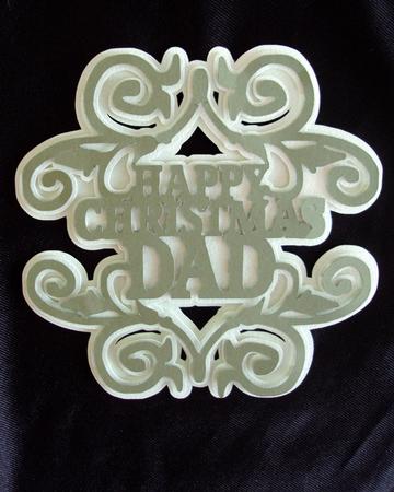 Happy Christmas Dad Topper