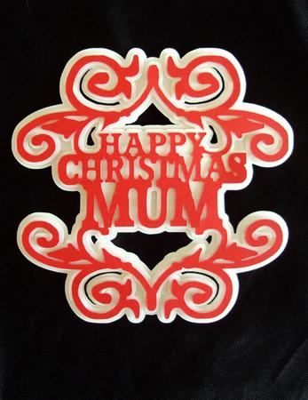 Happy Christmas Mum Topper