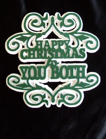 Happy Christmas To You Both Topper