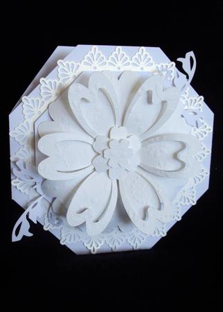Octagonal Floral Card