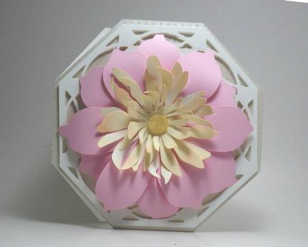 Octagonal Floral Card 2 