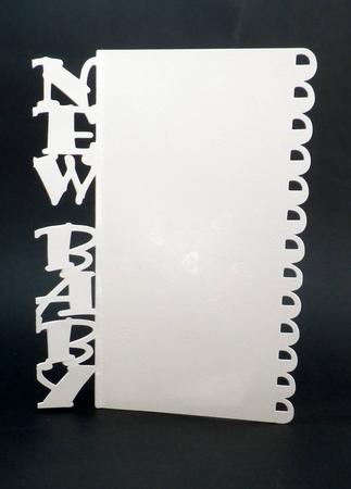 On The Fold New Baby Card Template 