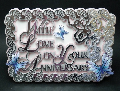 With Love On Your Anniversary Card.
