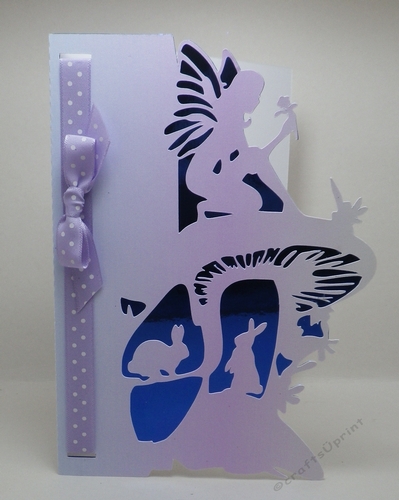 Fairy over the edge card