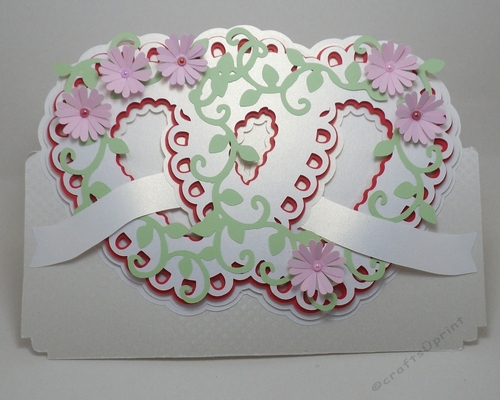 Romantic hearts card 2