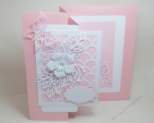 Floral concertina card