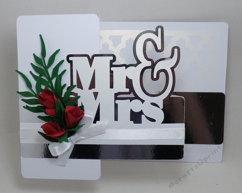 Mr & Mrs z fold card
