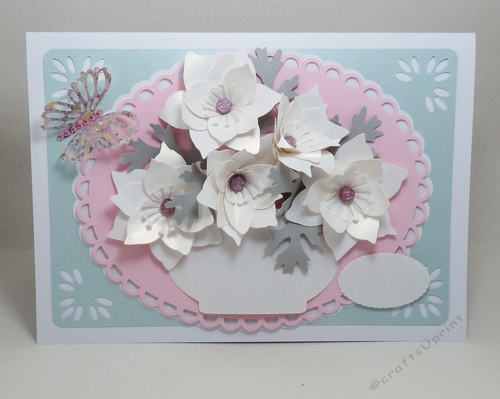 Flowers in vase topper