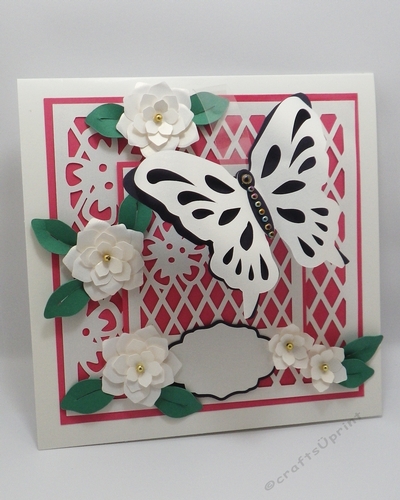 Square lattice and floating butterfly topper
