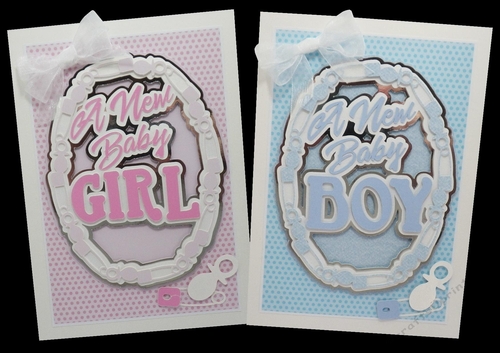 New baby boy and girl toppers