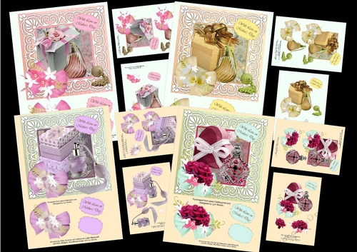 Mothers Day card toppers, set 2