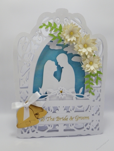 Wedding fancy frame card