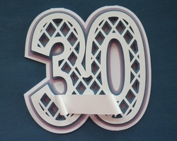 Milestone number card, 30