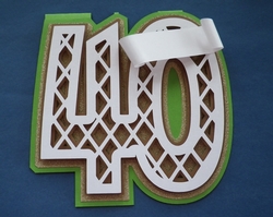Milestone number card, 40