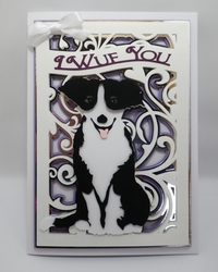 I Wuf You card topper