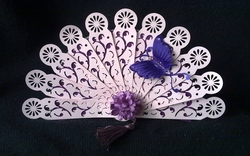 fan card with butterfly 1