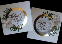 The first Noel and Happy Christmas cards