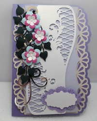 Flourishes and flowers card