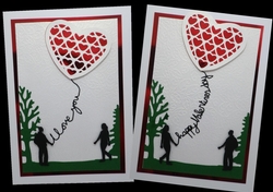 Flying kite Valentines topper