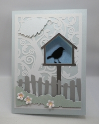 Bird table peephole card