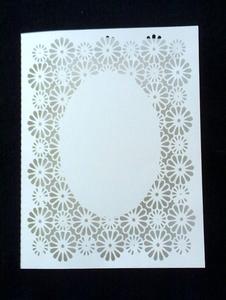 Floral Lacy Panel Card