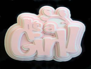 Its a Girl! Topper