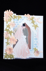 Wedding Couple Concertina Card