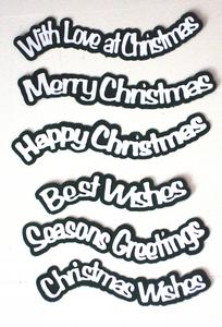 Christmas Curvy Sentiments Set 1