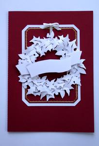 Christmas Wreath Decoupage Card