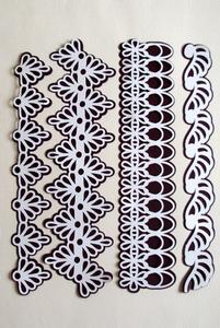 Large Lacy Borders with Mats