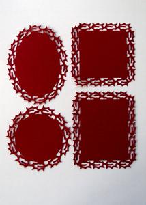 4 Holly Edged Mats